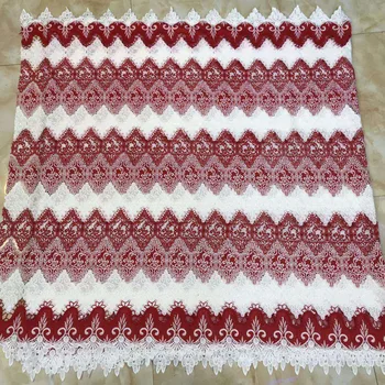 

Madison African Laces Fabric With Stones Lemon Lace Fabric 2019 High Quality Nigerian French Cord Lace Fabric For Wedding Dress