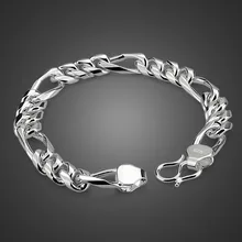 Yasmin твердый плетеный браслет из стерлингового серебра 925 пробы трендсеттер Модный Ювелирный браслет для мужчин