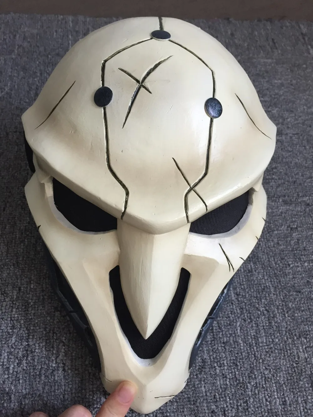 OW Reaper Mask Overwatch Cosplay Mask For Men Women FRP ABS Mask with sponge