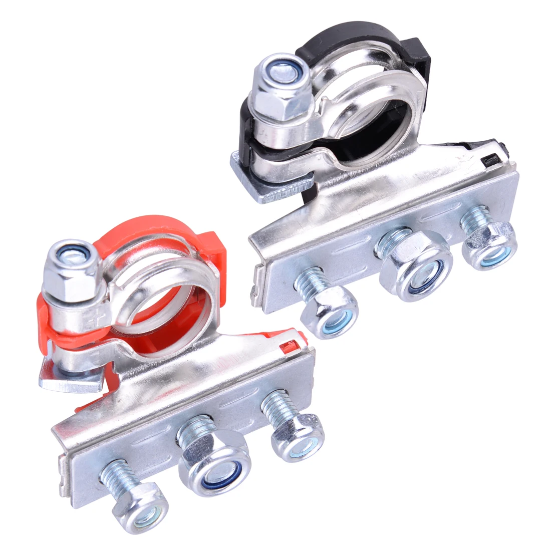 CITALL New 2pcs Leisure Battery Terminals Connectors Clamps 3way Fit