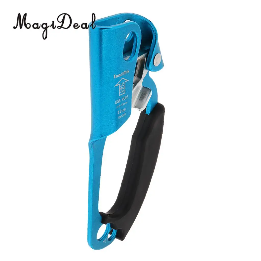 20x9cm 4KN Rescue Outdoor Climbing Gold Right Hand Ascender for 8-13mm Rope Caving Engineering Accessories