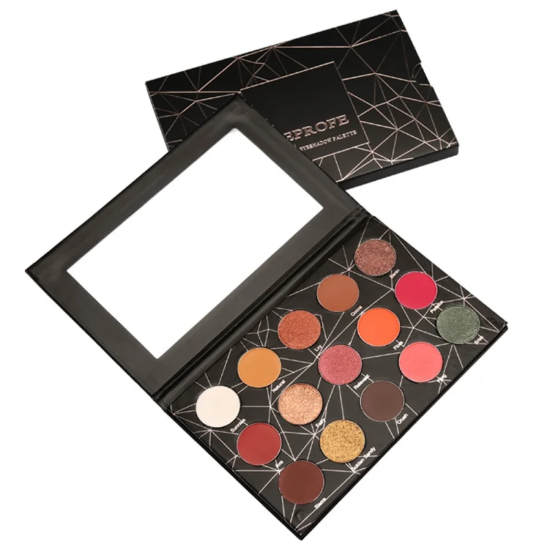 Черная мраморная Алмазная матовая палитра теней для век Shimmer Make Up Pigmented Lasting Eye Shadow Palette 15 цветов рекомендуем