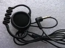 Linhuipad 500Pcs mono hook earbud headphone single side earpiece earphone for tour guide system,meeting ,translation