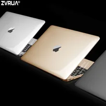 Для Apple macbook 12 дюймов модель A1534, ZVRUA Ультратонкий матовый/Кристальный чехол для ноутбука+ прозрачная крышка клавиатуры