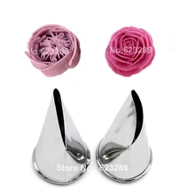 2 шт./компл. Роза лепесток советы большой Размеры Насадка Набор наконечников из сахара, инструменты для украшения торта жаропрочные Инструменты для выпечки