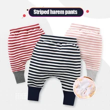 Штаны для мальчиков осенние штаны-шаровары для малышей Хлопковые Штаны на осень-зиму теплые детские штаны в клетку