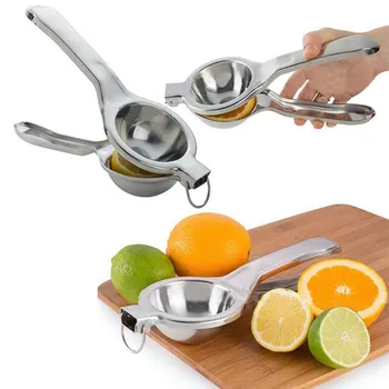 

Large Manual Lemon Squeezer Juicer Fruit Orange Citrus Lime Lemon Stainless Steel Clip Hand Kicthen Tool E2shopping