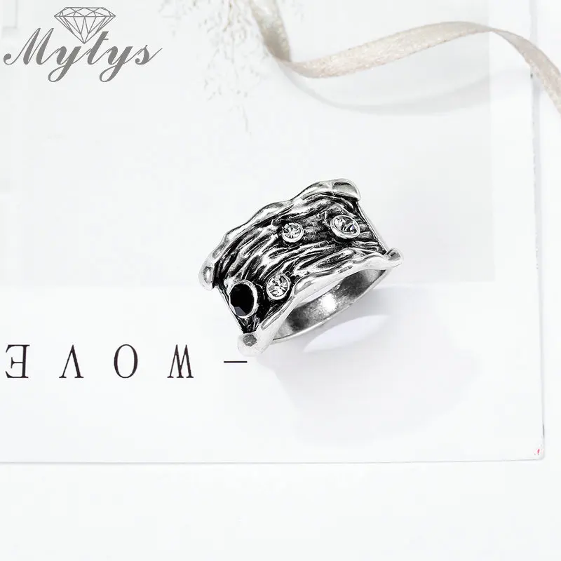 Mytys античное кольцо для Для женщин ретро Стиль Винтаж кольца дизайн украшения для коктейля, вечеринки аксессуар R1996
