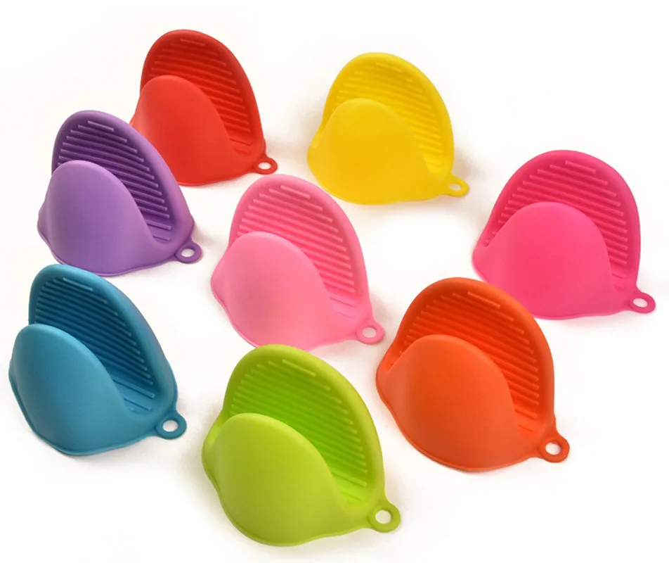 

43g Big Silicone Kitchen Organizer Insulated Heat Pot Clips Microwave Oven Gloves Hot Plate Clip 1 PCS Anti-scald Thicken