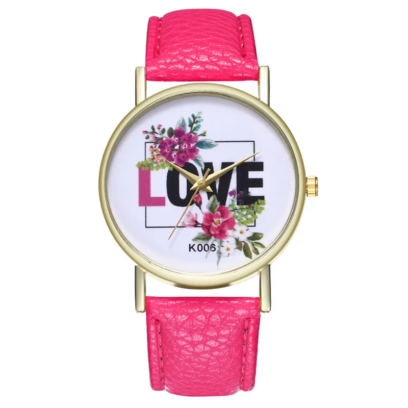 Fashion PU Leather Dress Clock Ladies Watch Quartz Watch Creative LOVE Letter Wrist Watch Women For Dropshipping Women Watches Fashion PU Leather Dress Clock Ladies Watch Quartz Watch Creative LOVE Letter Wrist Watch Women For Dropshipping Women Watches