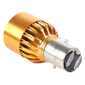 

2x BA20D 3 LED Bulb Motorcycle / Moped Headlight bulb Fog light DRL Gold
