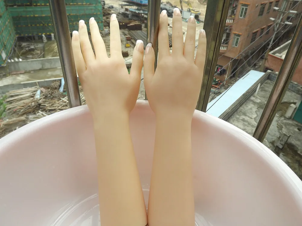 Free Shipping BY DHL A Pair Silicone Hands Jewelry Display Silicone Hand Sexy Hands Figures Top