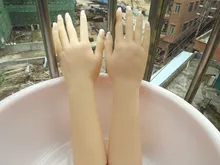 Free Shipping BY DHL A Pair Silicone Hands Jewelry Display Silicone Hand Sexy Hands Figures Top-class Cyberskin Skin Color