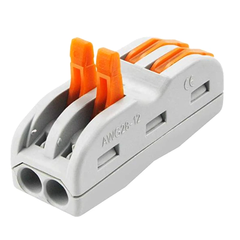 

Lever-Nut Wire Connector,Compact Wire Connector,Junction Box Classified Conductor Connector (Spl-2, 50Pcs)