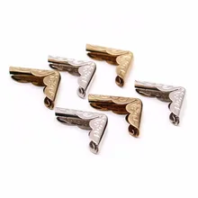 100 шт./пакет для изготовления ювелирных изделий, Скрапбукинг альбомов Угловые протекторы картотека меню книги металла железа папки ювелирных изделий