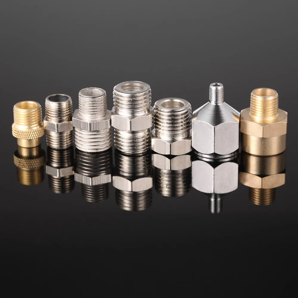 Professional 7pcs Airbrush Adaptor Kit Fitting Connector Set For