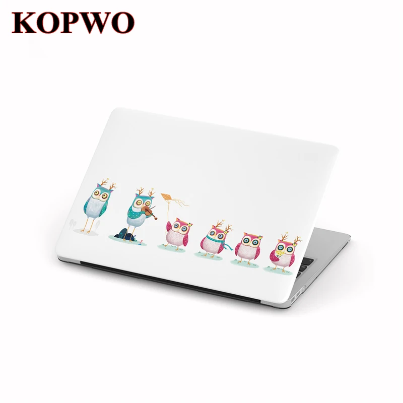 

KOPWO Owl Series Notebook Hard Cover Laptop Computer Protective Case for Apple Macbook New Air Pro 11 12 13.3 15 Inch Retina
