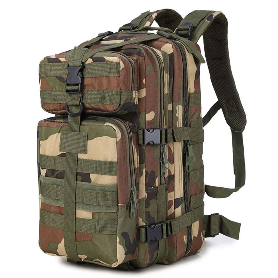 Супер высокое качество для мужчин женщин военный армейский Тактический Рюкзак Molle Кемпинг Туризм Треккинг Камуфляж сумка - Цвет: Jungle Camouflage