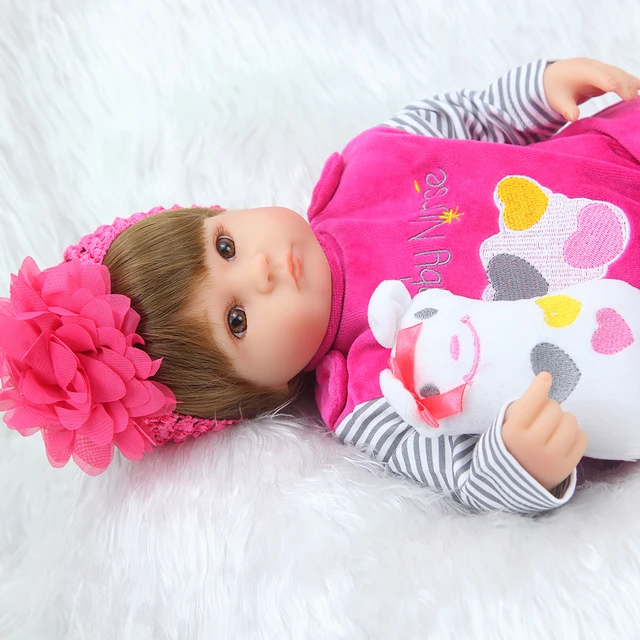 Bebe Silicone reborn realista 40cm Reborn Baby Doll kids Playmate Gift For  Girls new year toys soft body boneca reborn - AliExpress