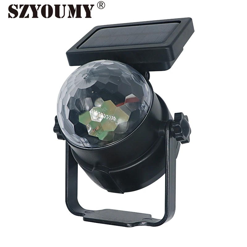 

SZYOUMY LED Stage Lighting Effect Projector Lamp Transparent Magic Ball Rotating Disco Light RGB LED Night Lamp For Party KTV