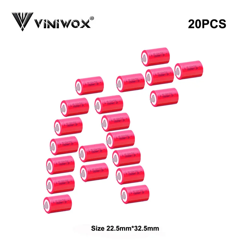 

1.2V 1300mAh 4/5SC Ni-CD Rechargeable Batteries For Power Tool Battery NICD Cell Accumulator All Electric Battery Packs