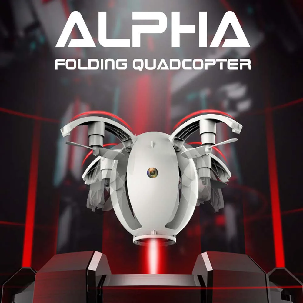 2 4GHZ 4CH 6 Axis Gyro RC Quadcopter Kai Deng K130 ALPHA Folding Transformable Egg font