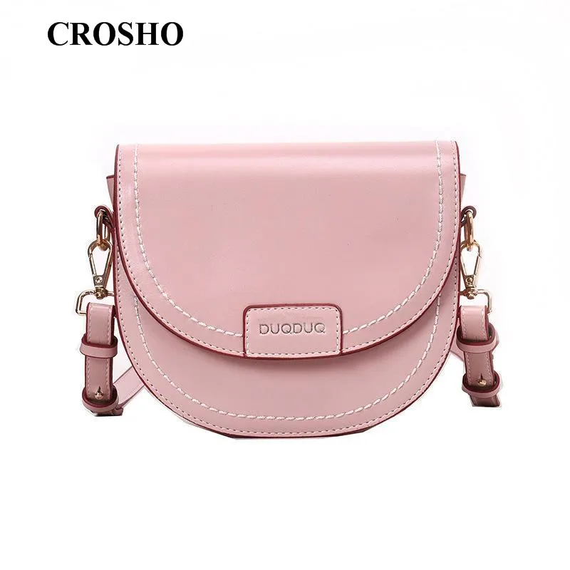 

CROSHO Versatile Crossbody Bag Advanced Texture Single Shoulder Saddle Bags Thread