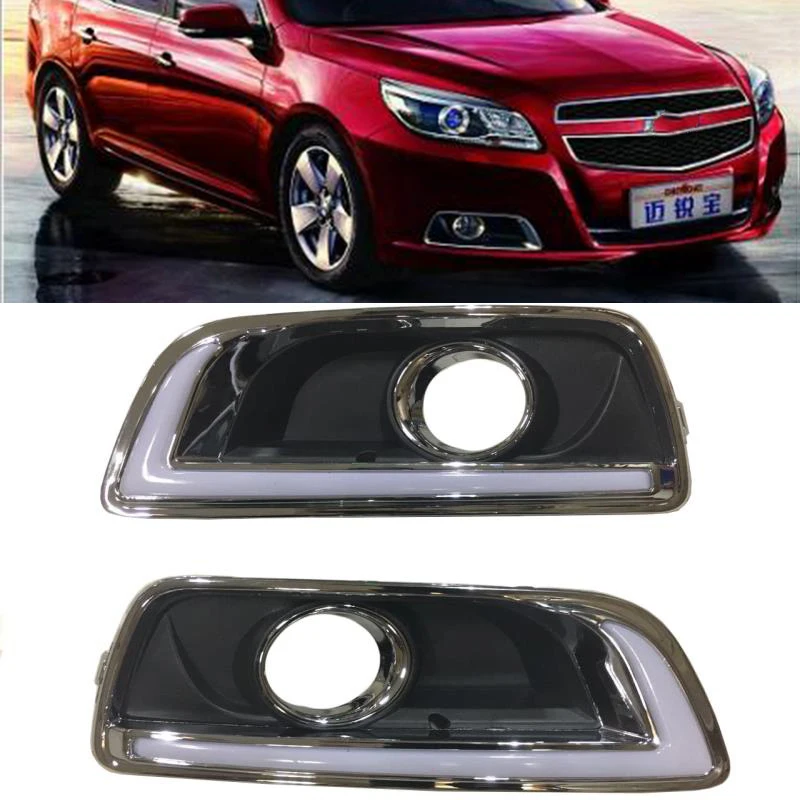 Автомобильная проблесковая 2 шт. светодиодный DRL Дневной светильник для Chevrolet Malibu