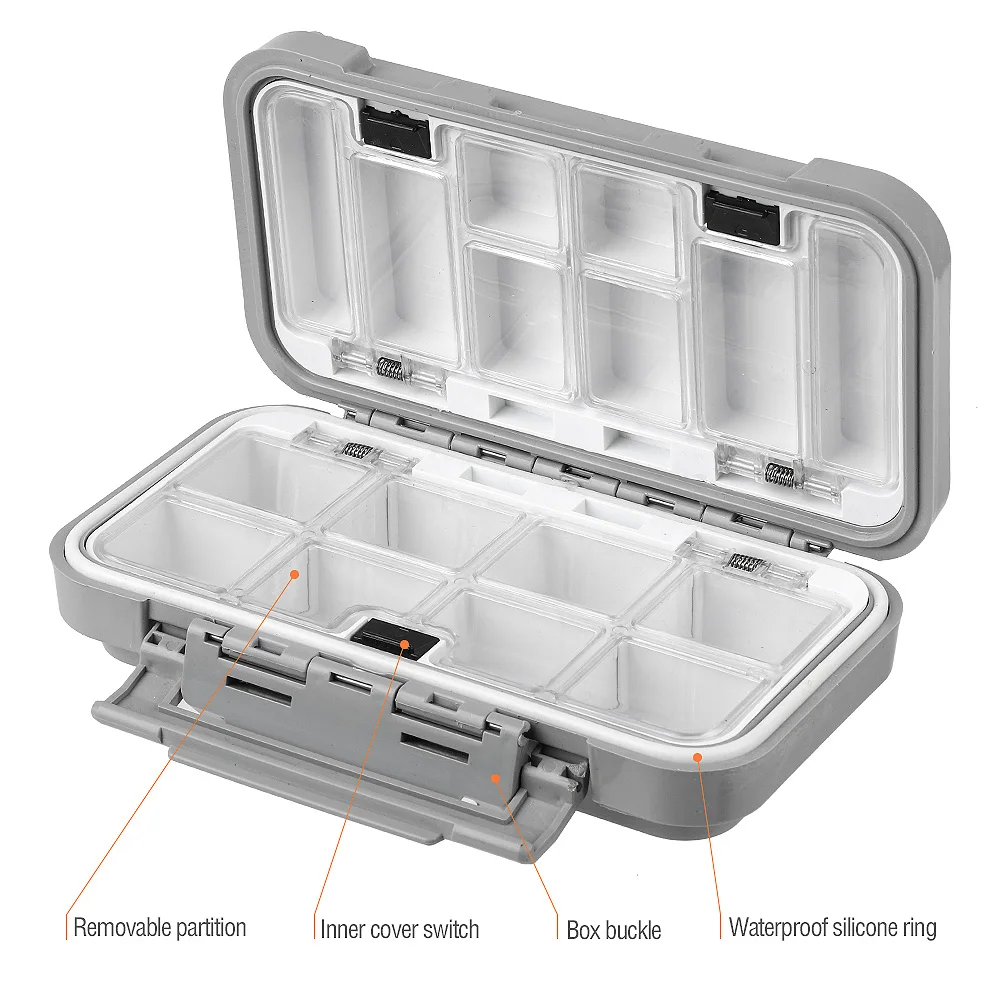 Plastic Fishing Lure Hook Tackle Box Storage Case Portable Tackle Multifunctional Organizer Fishing Boxes