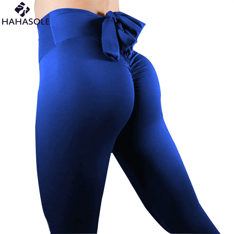 HAHASOLE Yoga Jogging Pants For Women Push Up Slim Hip Exercise Fitness