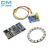 ESP-01 ESP-01S ESP8266 RGB светодиодный контроллер Adpater wifi модуль для Arduino IDE 16 бит светильник кольцо Рождество DIY WS2812B WS2812