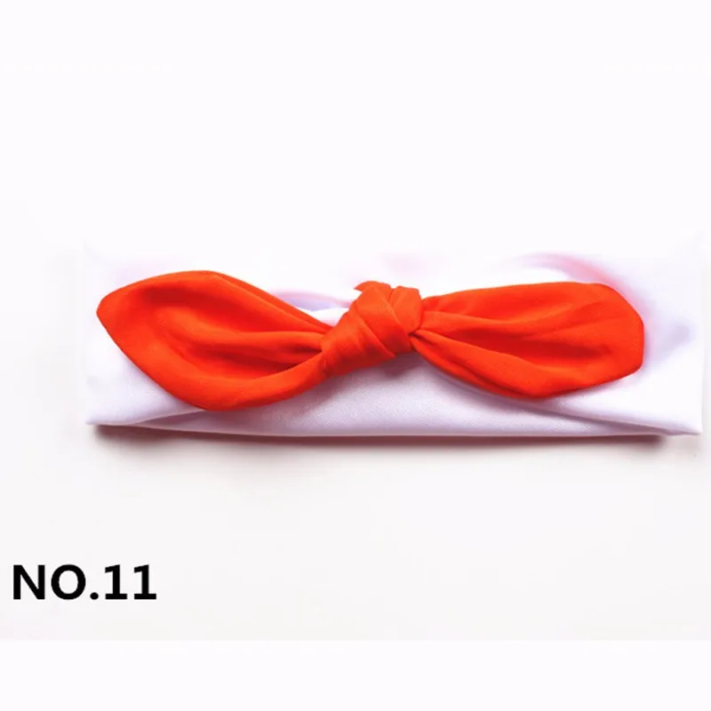 Hot Girl Headbands Rabbit Ears Hair Band Knot Headwear Elastic Kids Hairband Infant Hair Rope Baby Hair Accesories Free Shipping (9)