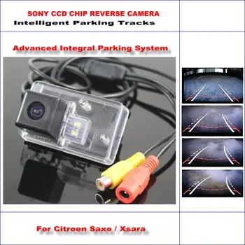 

Car Rear View Backup Camera For Citroen Saxo / Xsara Intelligent Parking Tracks Reverse Camera Dynamic Guidance Tragectory