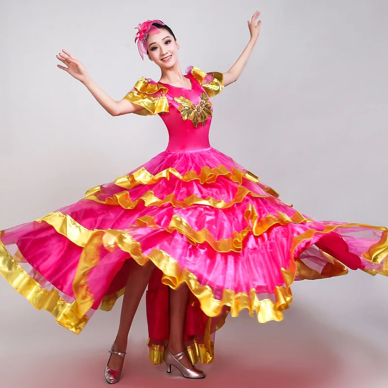 Испанское фламенко, танцевальные платья, женская сценическая одежда, женская одежда для танцоров, женское бальное платье для латинских танцев для взрослых