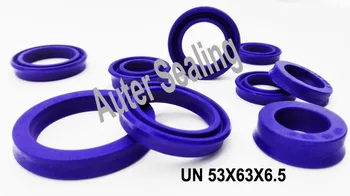 

53x63x6.5 UNS PU Single Lip U seal both piston and rod seal U cup