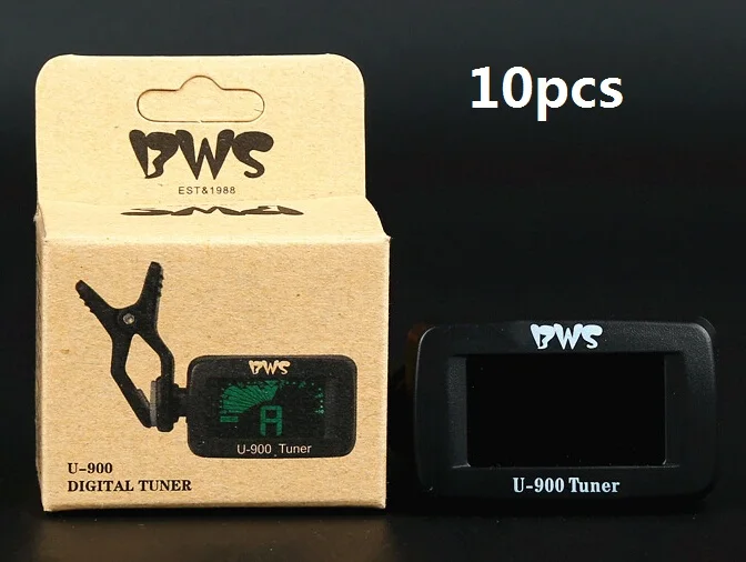 10pc Chromatic Clip On Tuning Mini Digital LCD Tuner 360