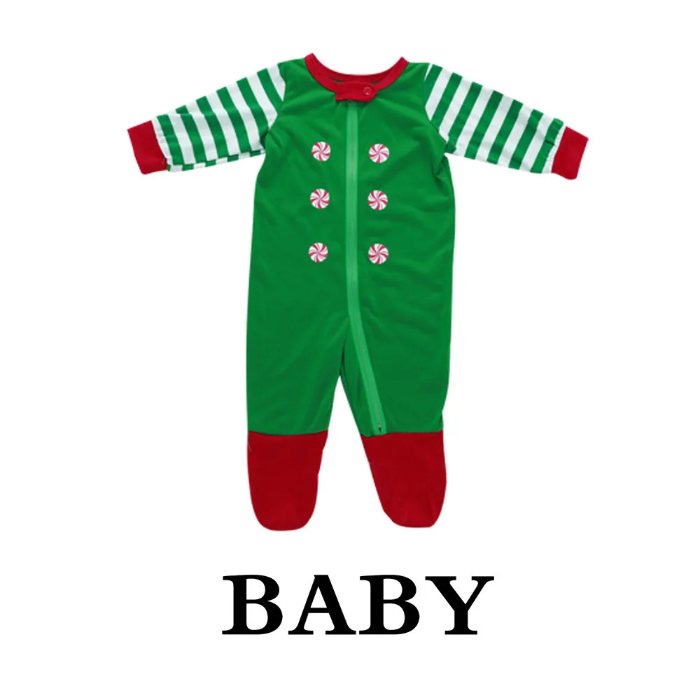 Детский Рождественский тренировочный костюм в полоску; Семейные комплекты одежды