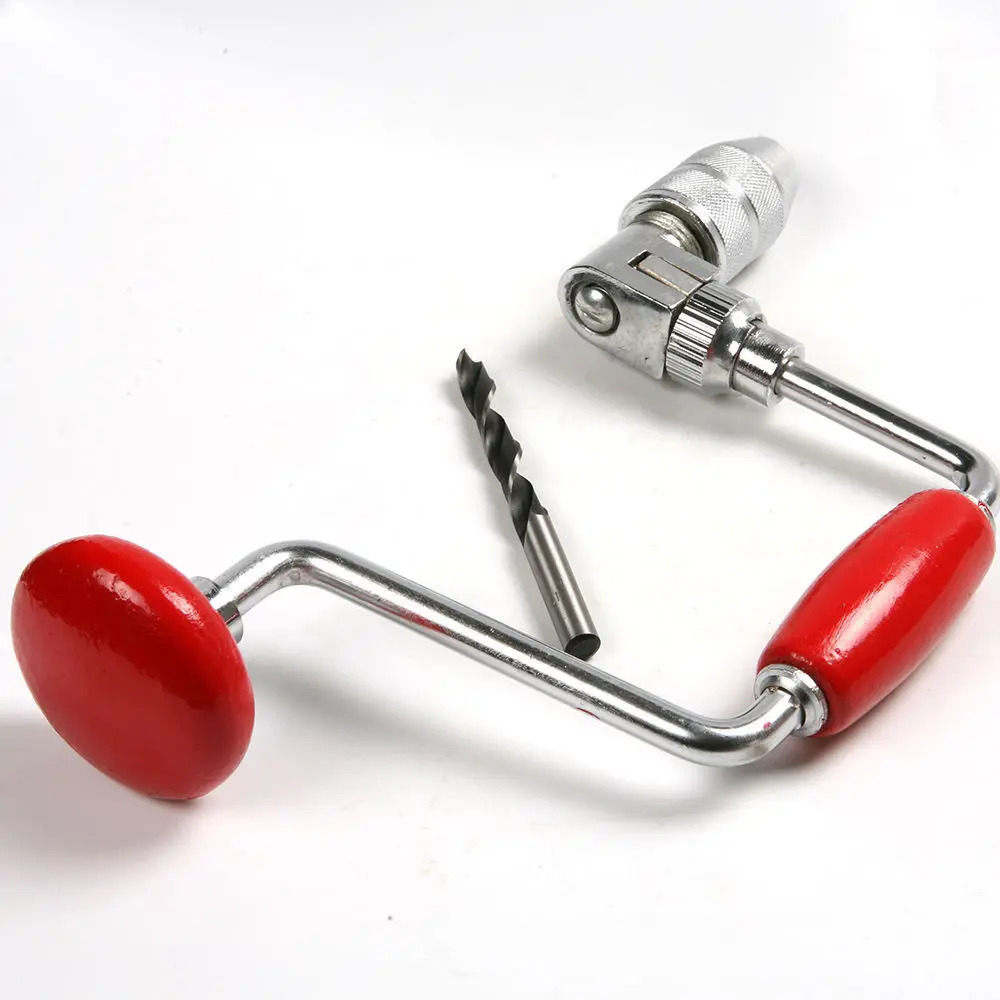 1 Pcs Brace Jaw Chuck Wood Working Handle Boring Drilling Hand Tool W