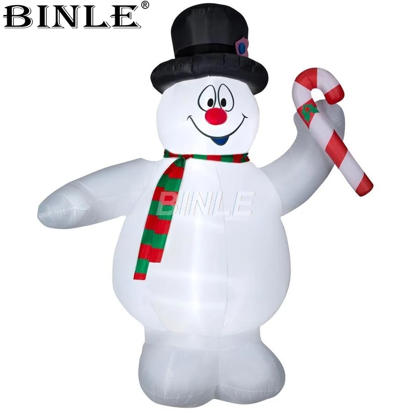 Customized Awesome LED illuminated Inflatable frosty Snowman for