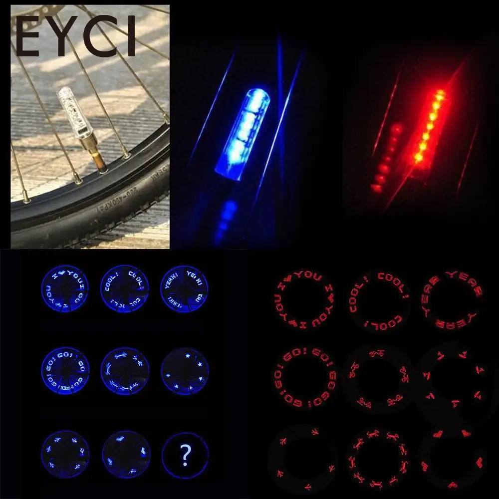 

Programmable LED Lamps Fashion Red/Blue Motorcycle Bike Tyre Light Super Bright 7.5*1*1cm Lighting DIY Wheel Light 7.5*1*1cm