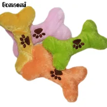 Gomaomi 1 шт. в форме косточки; для домашних животных собака игрушка с лапой напечатаны цвет случайный