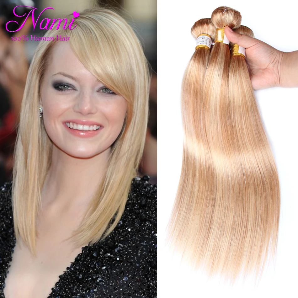Best 6a Brazilian Human Hair Weaves Straight Piano Color 27 613 3