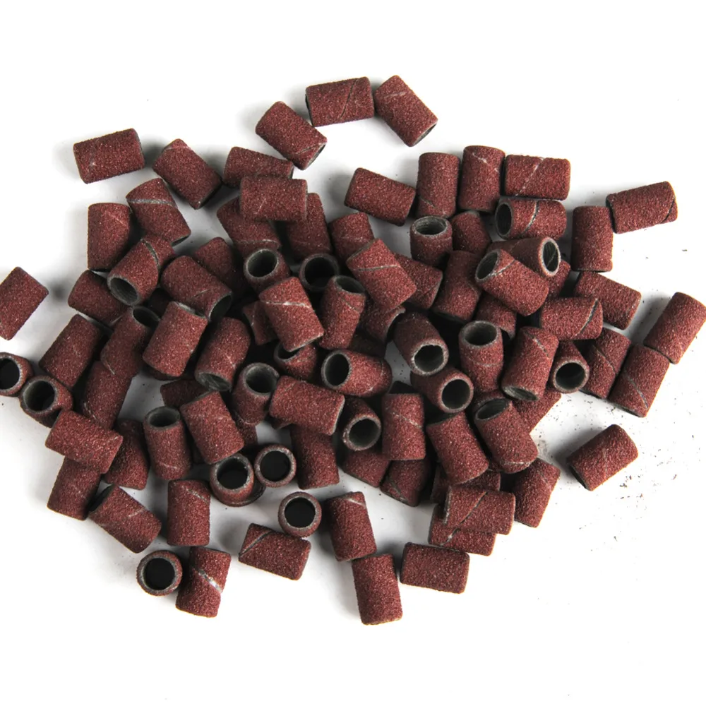 

100pcs 120" Nail art Sanding Bands Bit Nail Drill File Gel polish remover Grinder Apparatus for Manicure Pedicure Milling Bits