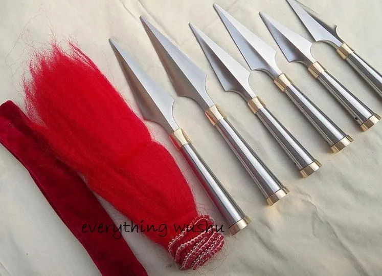 Головка копья ушу высшего качества наконечник с Красной кисточкой|spear tip|spear headwushu
