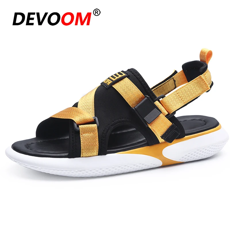 mens gold flip flops