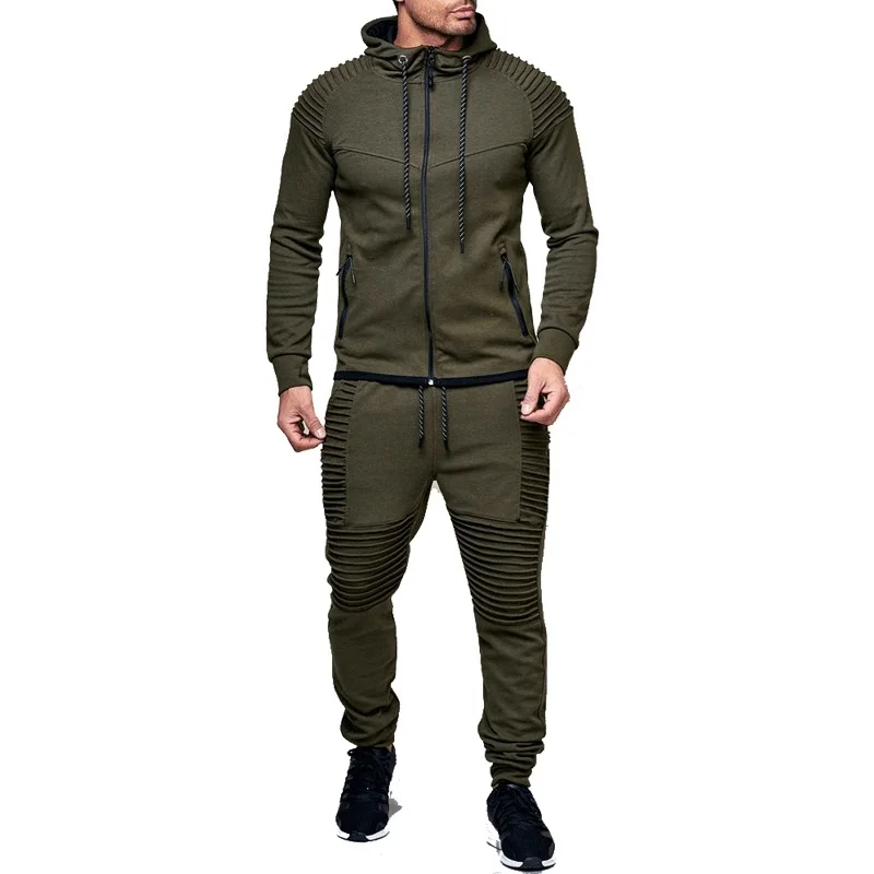 Tracksuit For Men 2 Pieces Set New Fashion Jacket Sportswear Men Tracksuit Hoodie Spring Autumn Men Brand Clothes Hoodies+Pants