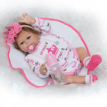 

Bebes reborn menina 20"50cm full silicone reborn baby dolls real newborn baby girl boy doll can bathe toy dolls child gift