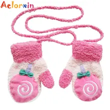 0-12 месяцев; милые теплые флисовые перчатки с героями мультфильмов для маленьких мальчиков и девочек; зимние теплые перчатки; варежки для новорожденных