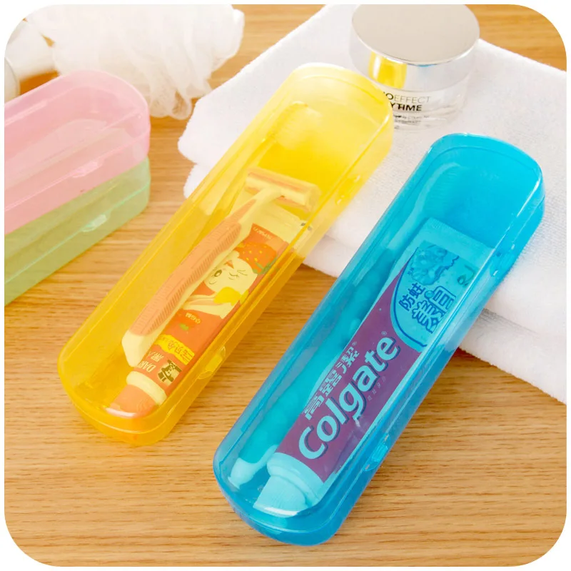 Colorful travel toothbrush toothpaste storage box portable storage