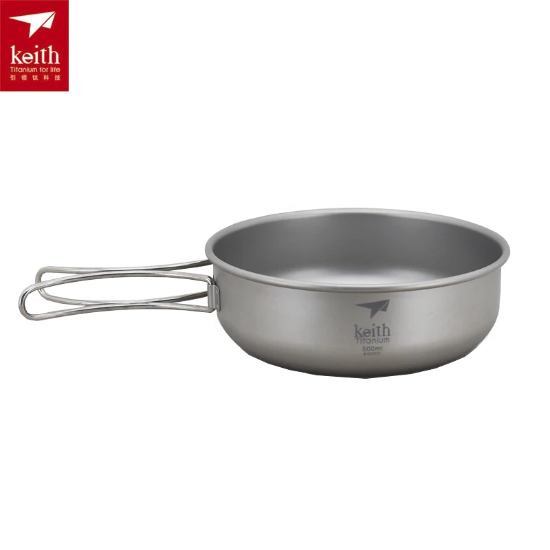 Keith camping 300 ml-600 ml Titanium tazón plegable ligero sólo Ti5323/Ti5326